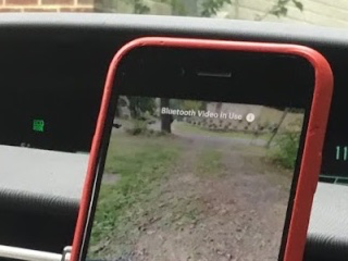 There are two main camera modes: one gives you a very wide angle, and the other a more limited view of what’s behind your car. You can pan up and down with the app. When you start backing up, and the Pearl app is on, the camera mode will start automatically. Both show up in portrait view.