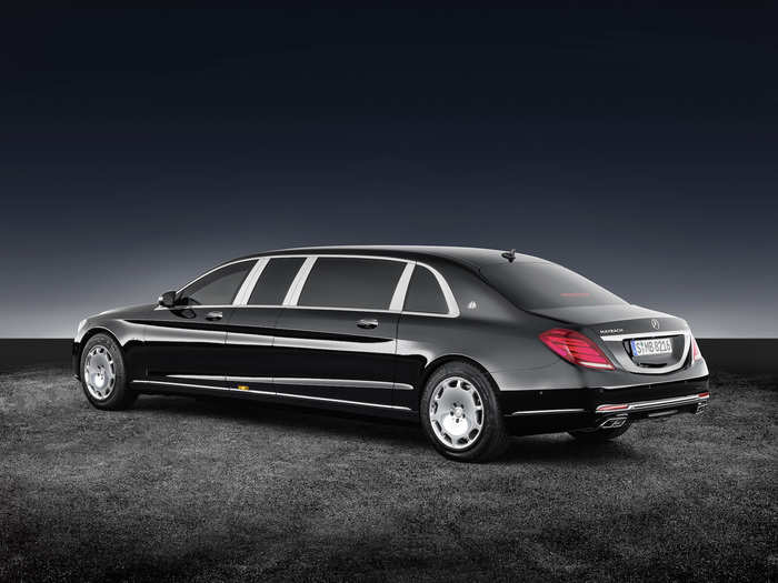 Armored protection includes integrated steel protection panels inside the body along with overlapping protection panels in critical areas of the car. The Guard also features armored floors to protect occupants from bomb blasts. In addition, the ultra-thick laminated glass windows have been coated with polycarbonate on the inside to prevent splintering. According to Mercedes, the Pullman Guard is certified at resistance class VR9 and blast proof to comply with ERV2010 standards.