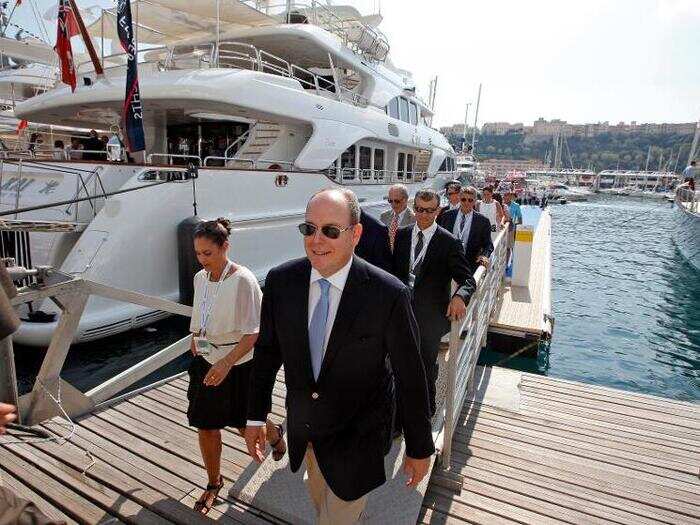 Some big names can be spotted at these VIP parties. Shukor said when she attended the party last year she saw Albert II, the Prince of Monaco, pictured below, in attendance.