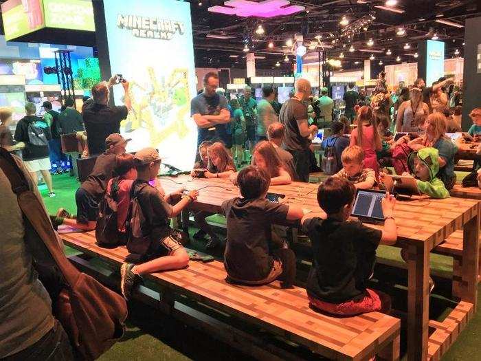 On a final note, I want to shout out the gaming areas. At first, I thought it was weird that Minecon would devote so much of the show floor to stations for playing Minecraft, given that everybody there presumably already has the game.