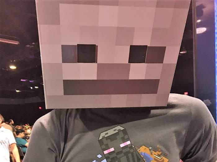 ...like this t-shirt. Mannequin and cardboard Minecraft skeleton head not included, though you can buy the head there if you wanted.