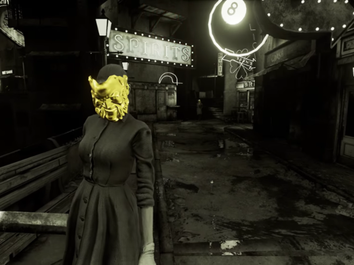 Or this lady with a golden mask, it will probably feel like they