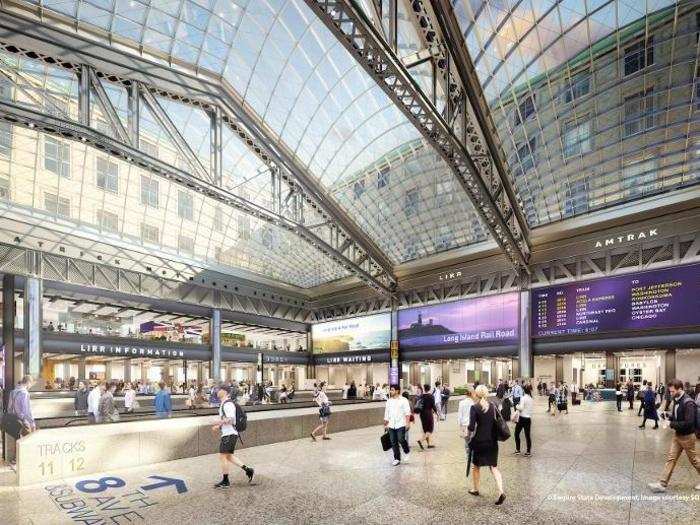 The new Farley Post Office will measure 250,000 square feet (larger than Grand Central Terminal), and will be renamed the Moynihan Train Hall.