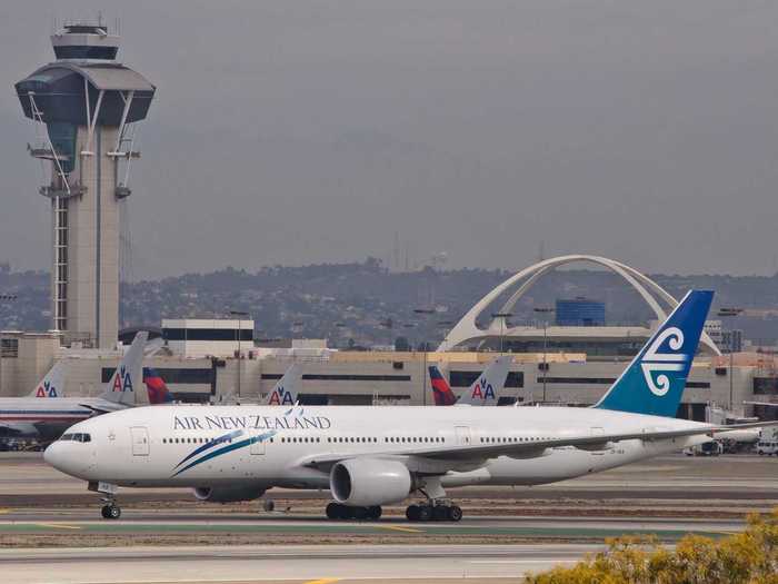 1. Air New Zealand: Our winner! With its teal-and-white livery, dominated by the Maori Koru logo on the tail, this airline