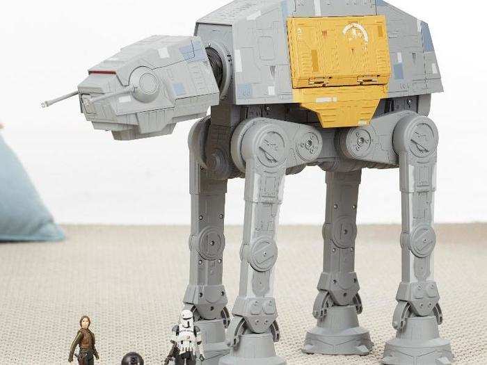 This giant AT-ACT can actually be controlled by a remote or smart device. It can even be opened up to transport a few figures inside.