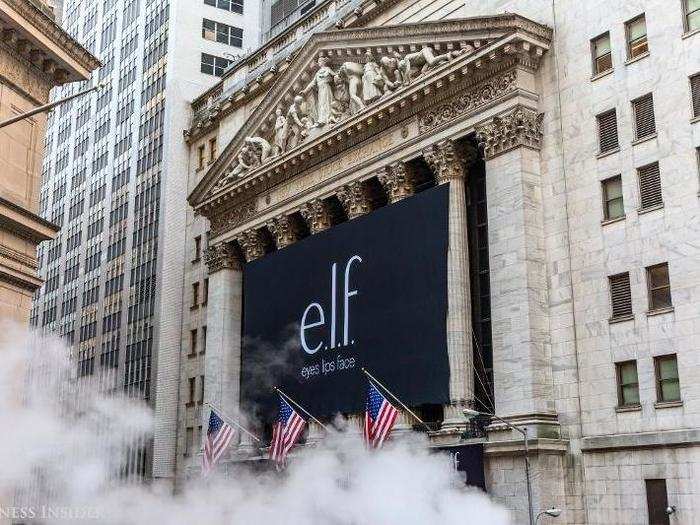 The IPO of the day is e.l.f. Cosmetics — e.l.f. stands for eyes, lips, and face — a value cosmetics firm founded in 2004.