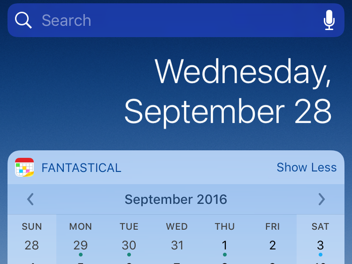 Fantastical mixes a quick look at your day at a glance with an effective month view. Many of the BI Tech staff are big fans.