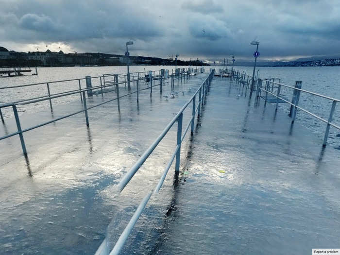 Why was this dock flooded?