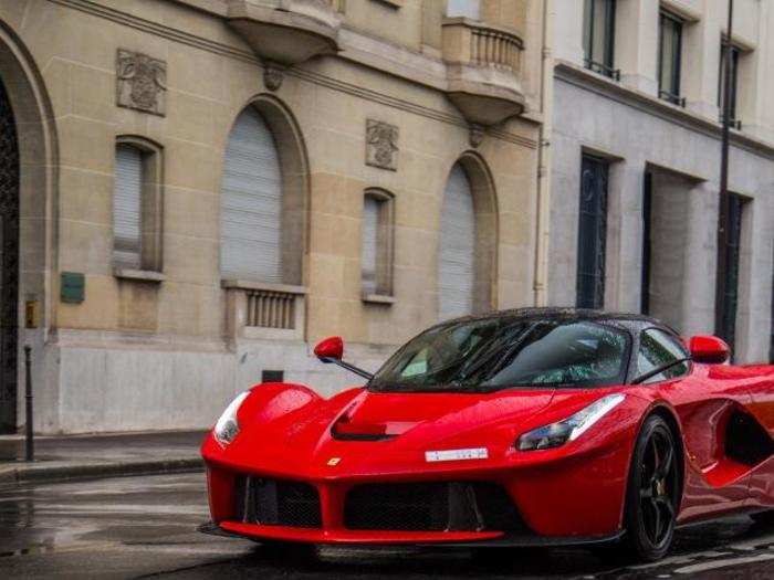 Powered by 6.3-liter, 789-horsepower V-12 boosted by a 161-horsepower electric motor, the hybrid stallion can reach 60 mph in under 3 seconds and reach a top speed of more than 217 mph, according to Ferrari.