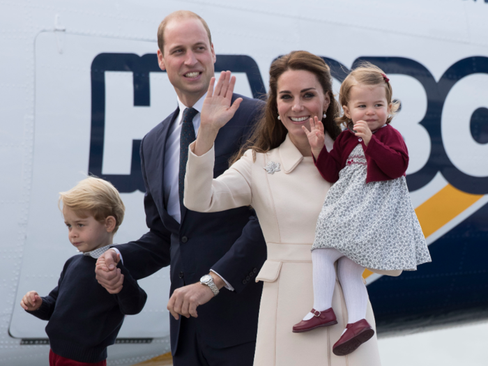 Then the family boarded a plane and left for London.