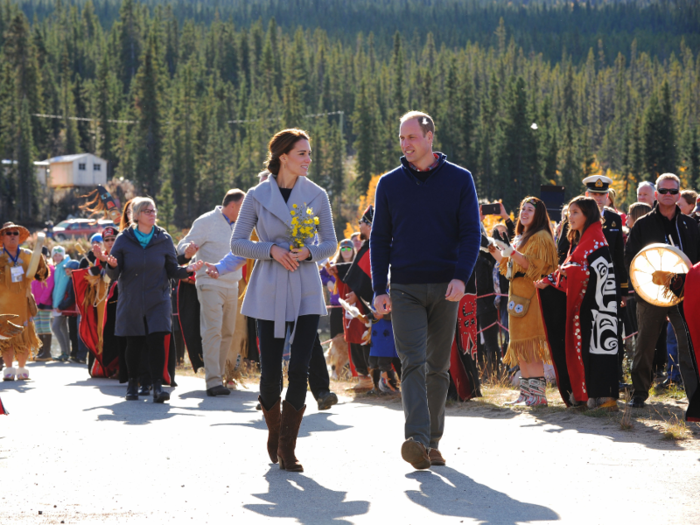 Whether they were dressed for the great outdoors in Carcross...