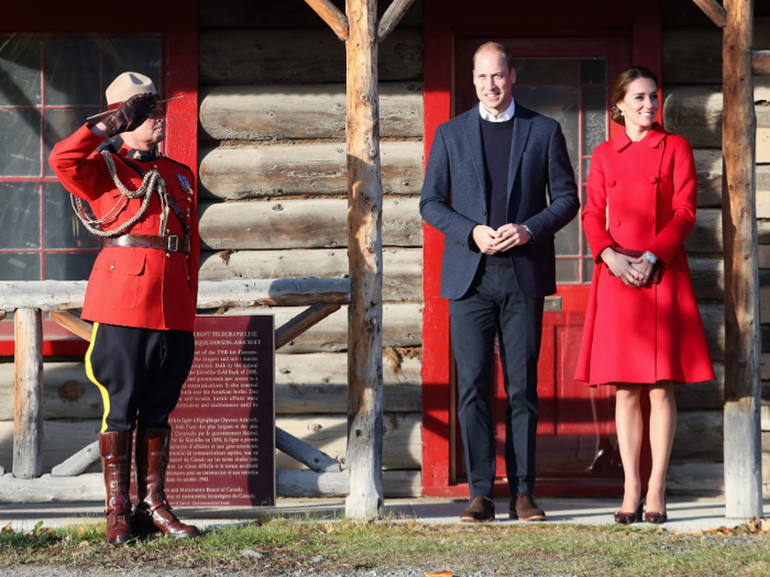 But on a few occasions, Kate stepped out wearing a vibrant shade of red.