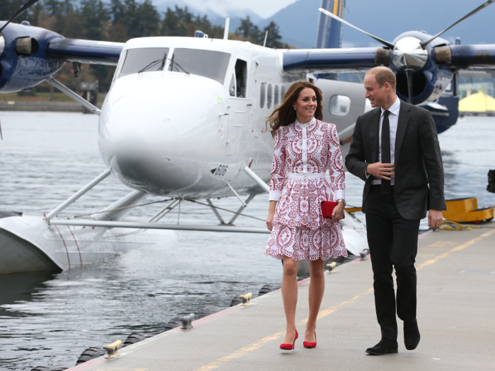 Then they flew to Vancouver. Only William and Kate could walk off of a seaplane looking this glamorous.