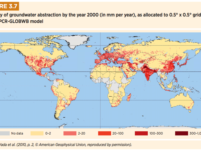 Humans are increasingly relying on groundwater, with usage rates tripling over 50 years. Over-use of that supply can cause it to become depleted or contaminated.