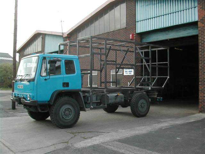 He bought a 4x4 British military truck for £6,000.