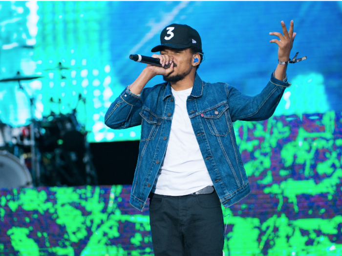 Chance the Rapper, the hottest name in hip-hop this year, put on a set that had the air of a headliner. Though he had a late-afternoon slot, the majority of those at the festival crowded in to see the Chicago native.