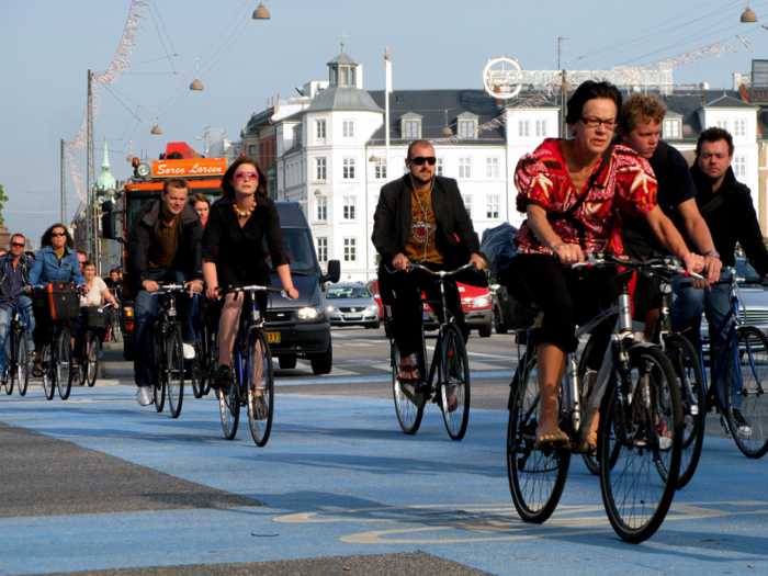 T=17. Denmark— 5.6. The country has an incredible transport network but due to environmental reasons, the government has minimised urban traffic with new legislation and has actively encouraged bicycle riding.