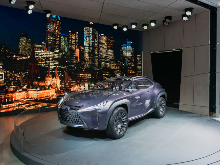 The car also has a massive grille that Lexus says is intended to create a "three-dimensional starting point" for the car. It also comes with a massive set of wheels providing a lot of lift above the road.