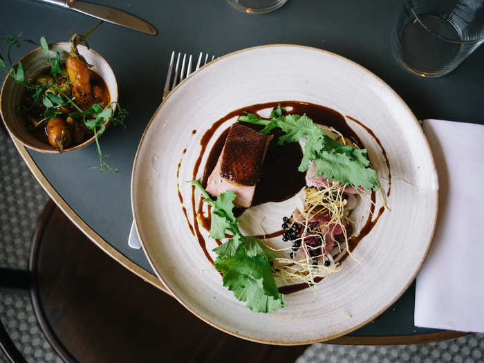 Pidgin, London, England – The four-course menu changes every week along with the wine and cocktail list at this modern Hackney restaurant, which has earned a Star despite the departure of chef Elizabeth Allen.