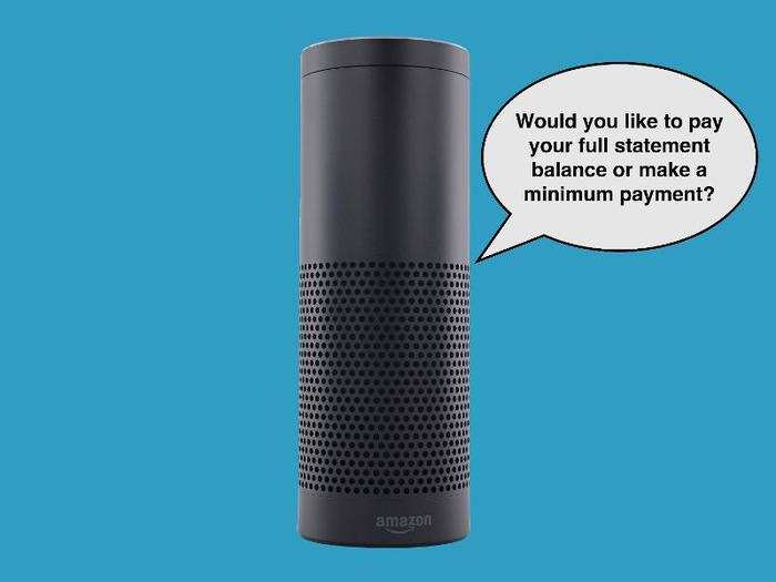 "Alexa, ask Capital One to pay my credit card bill."