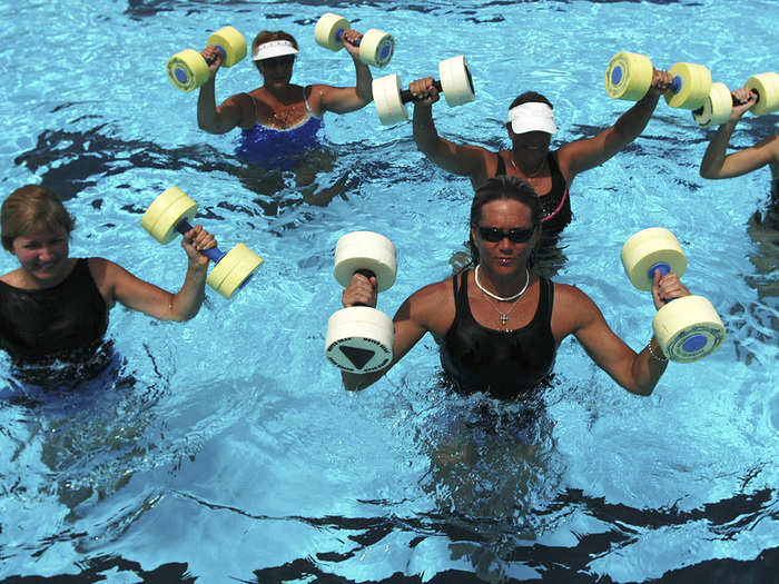 20. Water aerobics