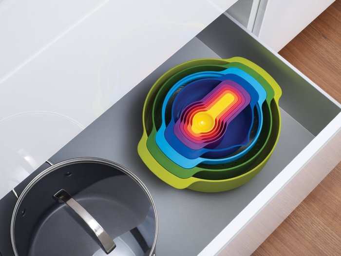 Joseph Joseph 9-piece compact mixing bowl