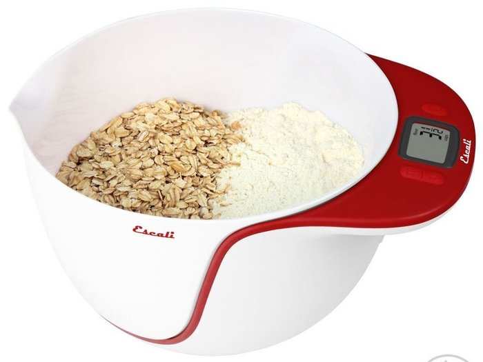 Escali food scale mixing bowl