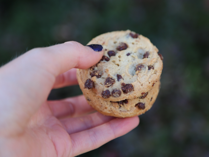 The Keebler cookie was just as crunchy and chocolatey, but had a strange, slightly grainy aftertaste.