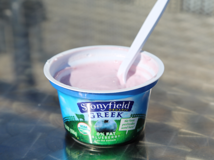 Stonyfield tasted the least like Greek yogurt.