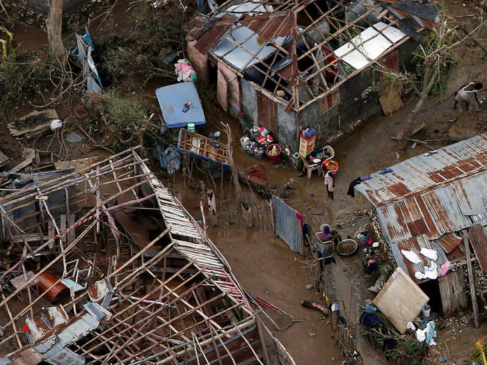 Some homes are on the verge of collapse. Shelter is a huge concern.