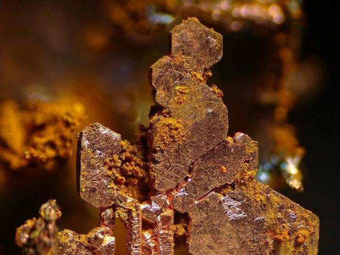 Copper crystals