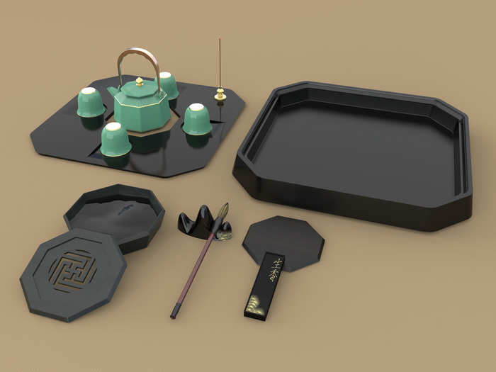 Echo is a Chinese tea set inspired by a Buddhist temple, with lots of hidden features.