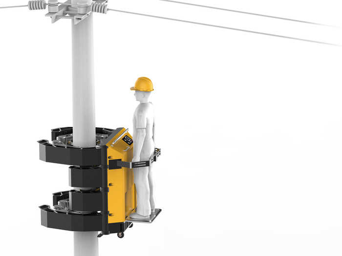 Climber is a portable device that gives electrical worker more flexibility.