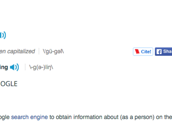 Google was so popular by this point that "Googling" had become an acceptable word for "searching the Internet." In June of 2006, the verb "google" was added to the Merriam-Webster Dictionary.