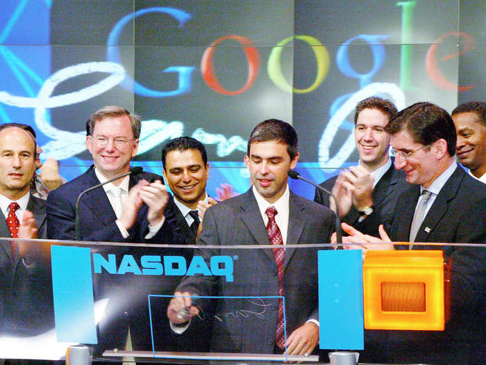 On August 19th, 2004, Google had its initial public offering on the stock market, priced at $85 per share. Today, a share in Google costs $641.30.