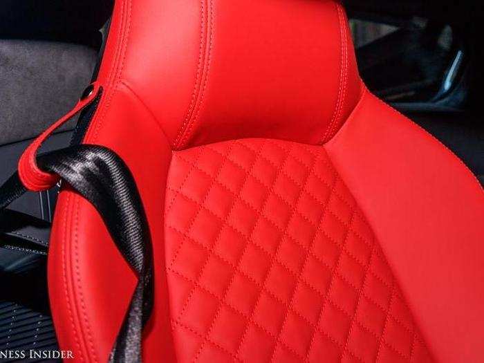 Our R8 test car came equipped with a pair of beautifully quilted nappa leather seats. Unlike the seats in many supercars, the R8