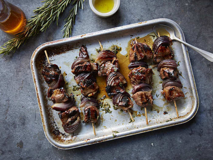 Vico in Covent Garden offers affordable dishes from southern Italy. The skewers, which can be served as a starter or a main depending on how many you order, can cost anywhere between £3 and £12. This version with roasted lamb and red onions is priced at £7.