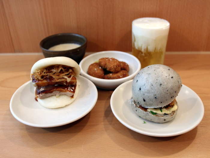 Bao in Soho serves a mouthwatering steamed Taiwanese buns with a variety of fillings, from confit pork to fried Horlicks ice cream, that are priced between £3.50 and £5 each.