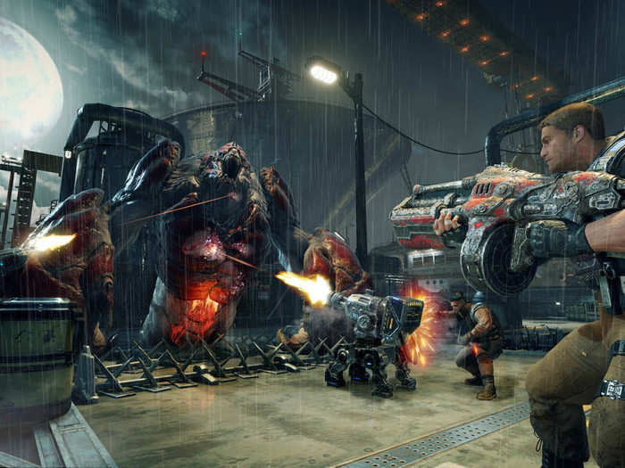 Your first taste of combat with the Locust Horde comes in the form of flashbacks — the entire introduction to "Gears 4" is a playable flashback, which really works well.