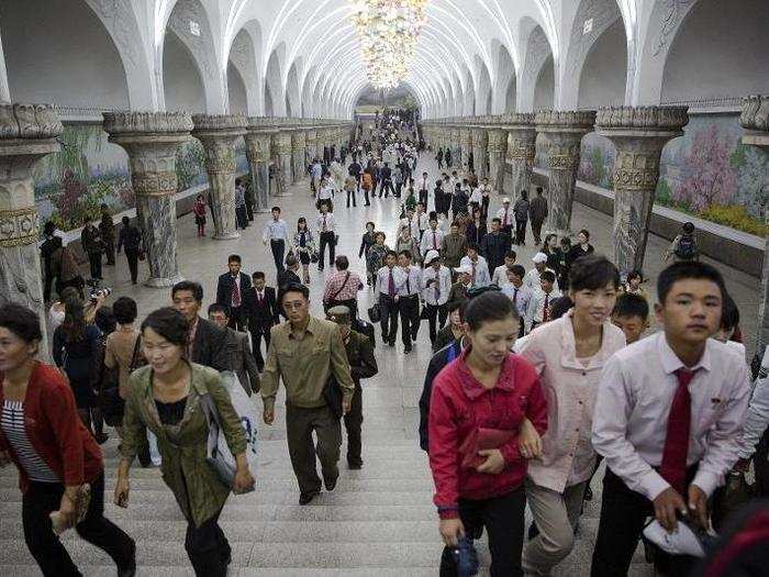 Disregarding the blatant propaganda, there are many aspects of North Korean architecture that are genuinely impressive. The metro station is among the most ornate in the world.