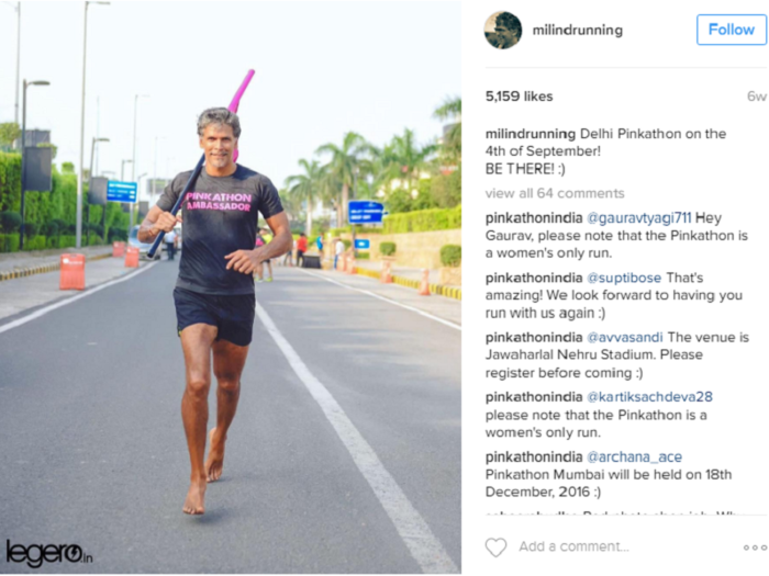 ​ Milind Soman @milindrunning