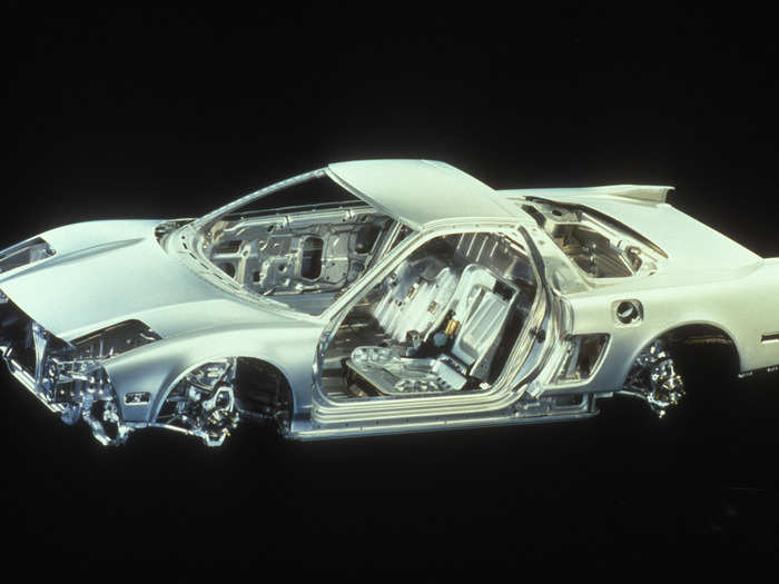 Honda loaded up the NSX with the latest automotive technology of the day. For instance, the car was made almost entirely of aluminum that was very lightweight, but also very expensive.