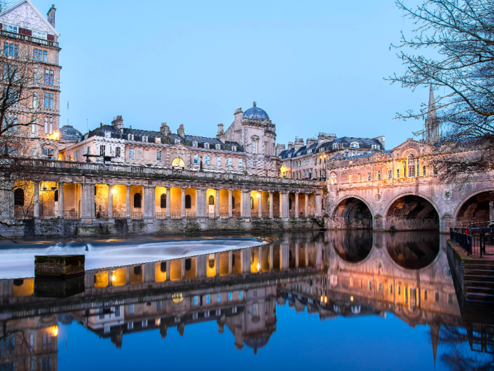 15. Bath and North East Somerset — Bath is probably best known for its ancient Roman baths and Georgian architecture, but it is also one of Britain