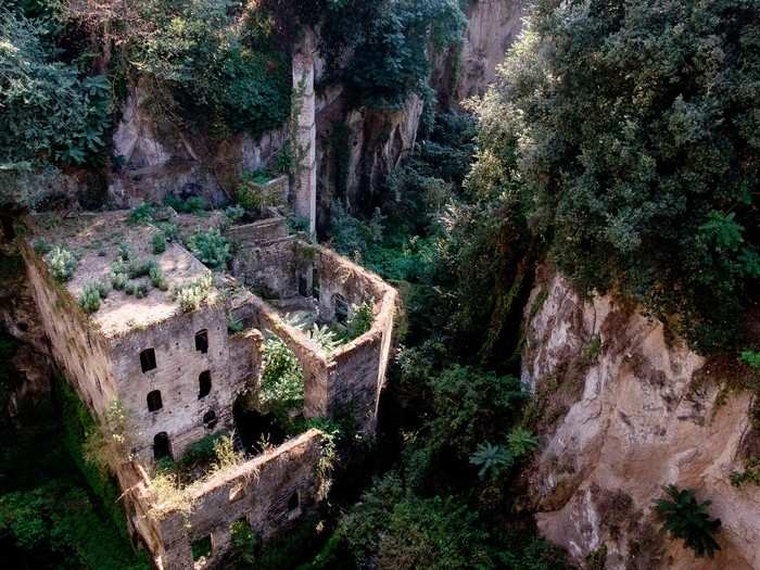 2. "Valley of the Mills" by Keith Worthington. The mills in Sorrento, Italy, were built back in the 1300s to make flour, but were abandoned in the 1940s, leading to an explosive growth in greenery.