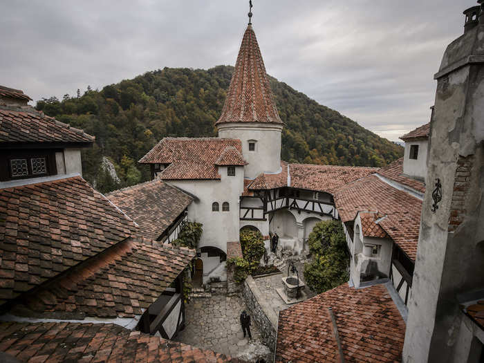 If you survive the night, you can celebrate with a breakfast overlooking the castle grounds and Carpathian mountains.