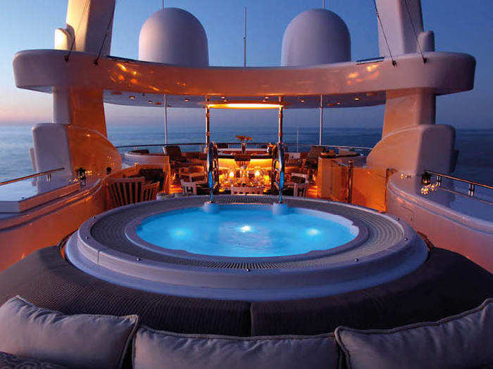 It also comes with an on-deck Jacuzzi.