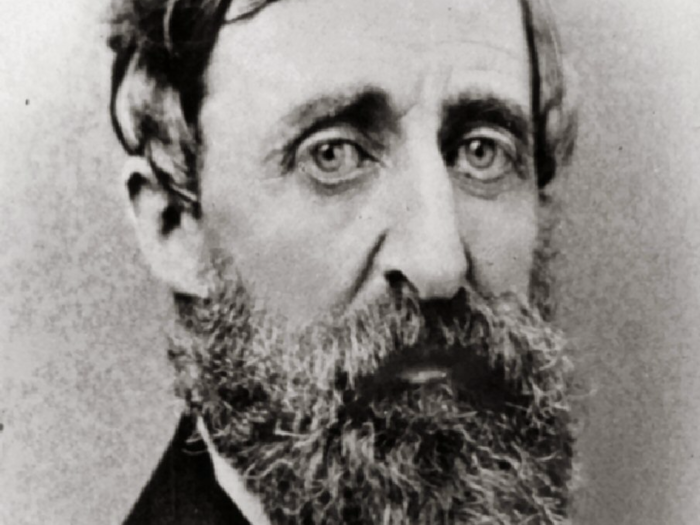 "Happiness is like a butterfly; the more you chase it, the more it will elude you, but if you turn your attention to other things, it will come and sit softly on your shoulder" — Henry David Thoreau, born in 1817 in Massachusetts.