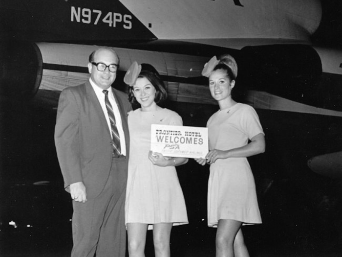 Flight attendants touch down in Las Vegas.