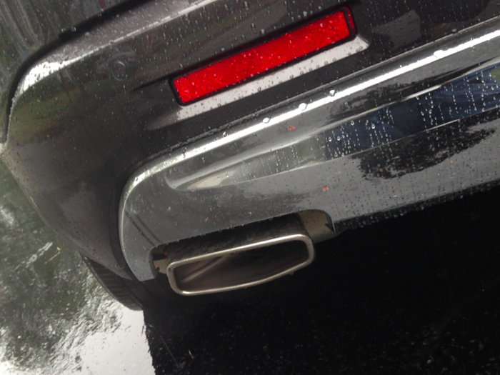 These rectangular tailpipe covers are a nice touch.