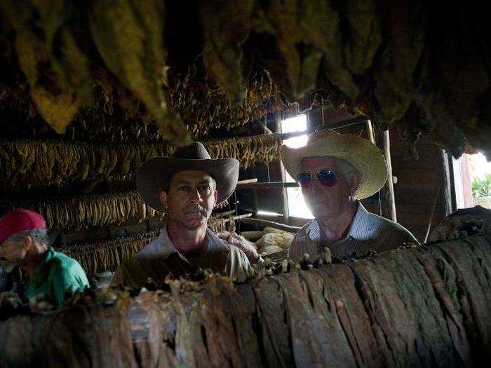 The Montesino farm has been in the family for three generations. Here, owners Marcelo Montesino (right), stands with his son Eulogio, who hopes to one day keep the farm running.